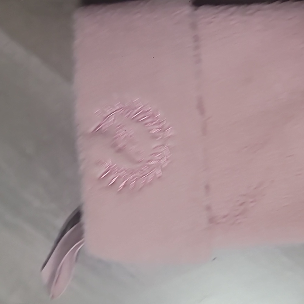 Victoria Secret Plush Pink Sherpa Holiday Stocking - Cozy Home Accent - Picture 3 of 4